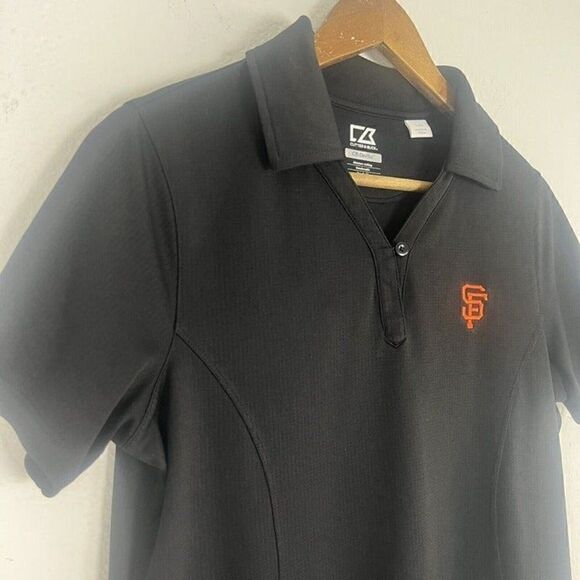 Cutter & Buck San Francisco Giants Women's CB DryTec Genre Polo Black Shirt Lrg - Picture 9 of 12